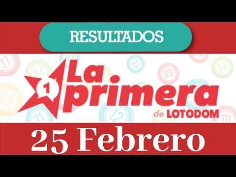 Lotería La Primera Resultados de hoy 25 de Febrero del 2020