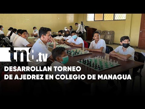 Intensa jornada de ajedrez en el Instituto Rigoberto López Pérez, Managua - Nicaragua