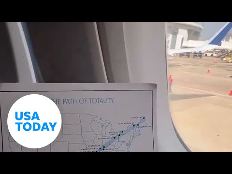 Delta Airlines flight travels path of totality during solar eclipse | USA TODAY