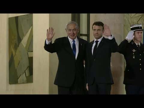 Macron accueille le Premier ministre israélien Benjamin Netanyahu à l'Élysée | AFP Images