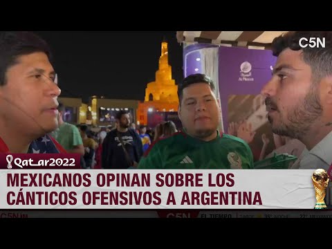 MEXICANOS OPINAN sobre los CÁNTICOS OFENSIVOS hacia ARGENTINA