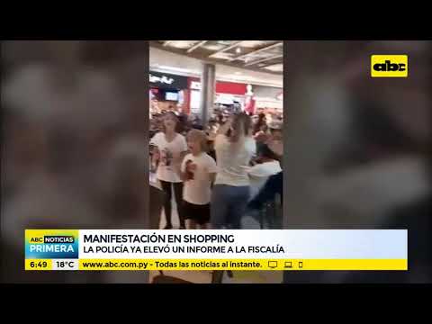 Policía eleva informe tras manifestación dentro de un shopping