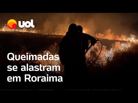 Incêndios em Roraima: Bombeiros e moradores trabalham para conter o avanço do fogo; veja vídeo