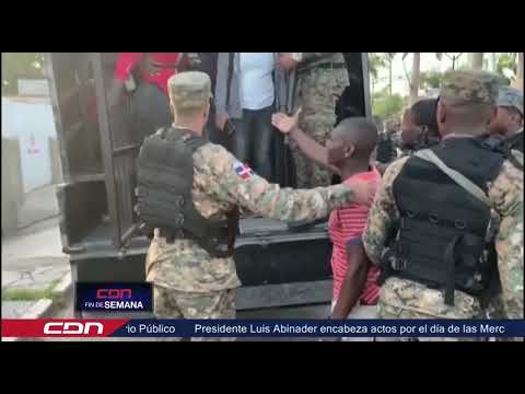 Detienen a miles de haitianos ilegales en operativos en la línea noroeste del país