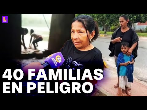 Lluvias en Yurimaguas incrementan y afectan a 40 familias: Se quedan atrapados por varios días