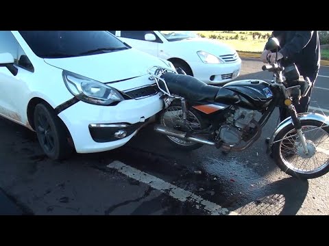 Motociclista y su hija lesionadas tras accidente sobre la Ruta PY01