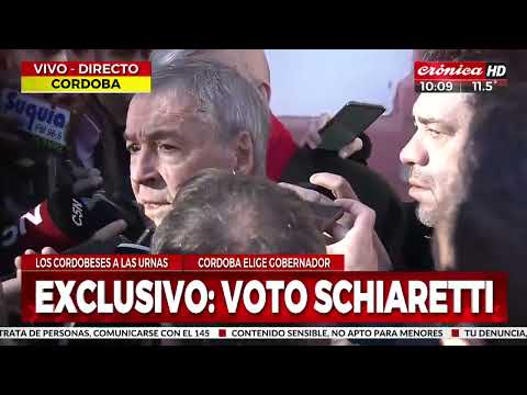 Elecciones en Córdoba 2023: votó el precandidato a presidente, Juan Schiaretti