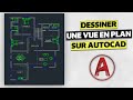 Dessiner une VUE EN PLAN compl?te sur AUTOCAD 2023