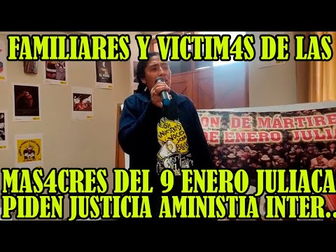 AMNISTIA INTERNACIONAL SE REUNIO CON LAS VICTIMAS Y FAMILIARES DE MAS4CRES DEL 9 ENERO DE JULIACA