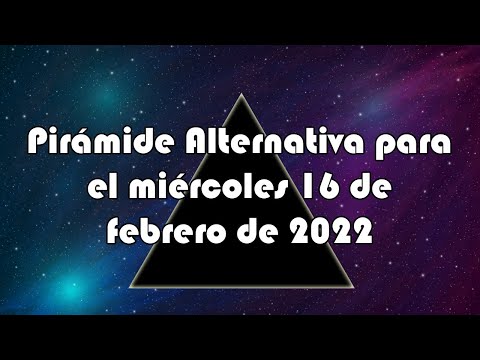 Lotería de Panamá - Pirámide Alternativa para el miércoles 16 de febrero de 2022