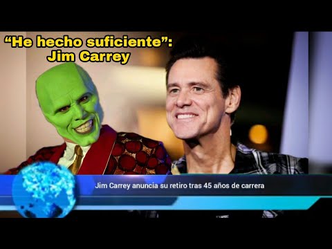 Jim Carrey anuncia su retiro tras 45 años de carrera