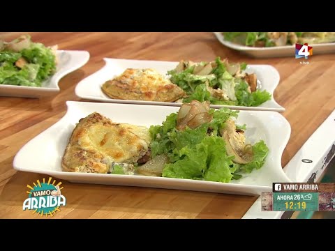 Vamo Arriba - Tortilla de atún y Ensalada de cebollitas asadas