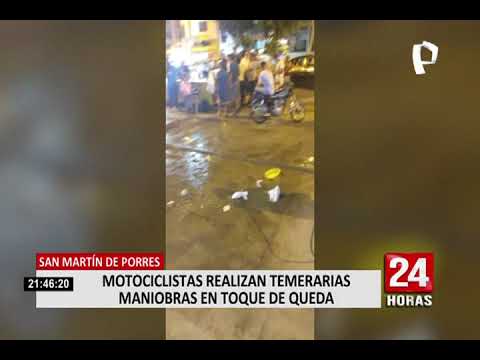 Vecinos fastidiados por extranjeros que toman la calle para realizar piruetas en moto