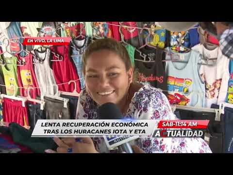 Vendedores de La Lima reportan millonarias pérdidas tras el paso de #ETA & #IOTA