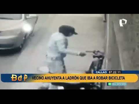Delincuente intenta robar bicicleta en el Callao