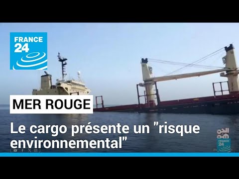 Le cargo coulé en mer Rouge par les Houthis présente un risque environnemental • FRANCE 24