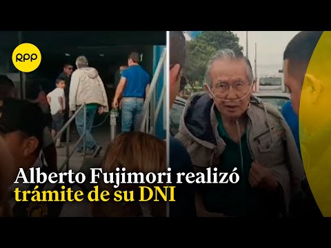 San Luis: Expresidente Alberto Fujimori realizó trámite de su DNI