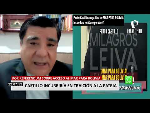García Toma tras declaraciones de Castillo: “Podría hablarse de traición a la patria”