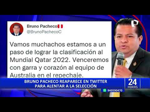 Bruno Pacheco alienta a la Selección Peruana desde la clandestinidad: vamos muchachos (3/2)