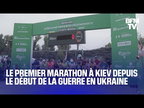Le premier marathon organisé à Kiev, depuis le début de la guerre en Ukraine
