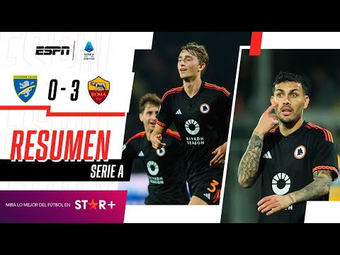 ¡CON GOL DE PAREDES, LA LOBA GOLEÓ ANTE LOS CANARIOS! | Frosinone 0-3 Roma | RESUMEN