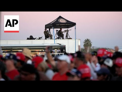 Man with loaded gun arrested at checkpoint near Trump's California rally