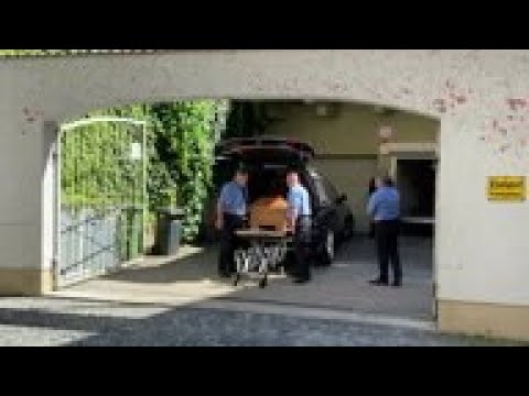 Coffin at house of ex pope's brother in Germany