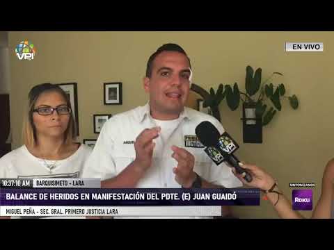 Lara - 10 heridos dejaría hechos violentos en contra de Guaidó - VPItv