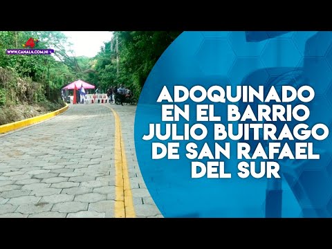 Gobierno Sandinista inaugura obra de adoquinado en el barrio Julio Buitrago de San Rafael del Sur