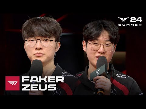 Faker, Zeus 인터뷰 | T1 vs. BRO | 07.10 | 2024 LCK 서머 스플릿