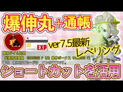 ショートカット爆伸丸で爆速レベリング！ver7.5最新レベル上げが隠者にいいんじゃー！【ドラクエ10動画】