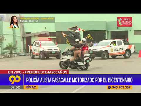 ? Policía alista pasacalle motorizado por el bicentenario