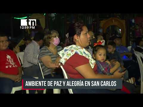 Familias disfrutan de concierto navideño en San Carlos, Río San Juan - Nicaragua