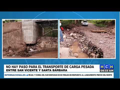 “Chambonada” en base de puente y destrucción de vado,impide paso de equipo en San Vicente Centenario