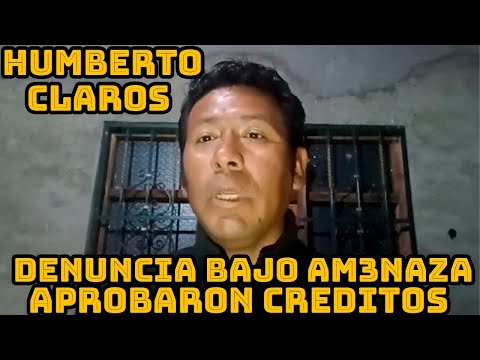 HUMBERTO CLAROS DENUNCIA ACTOS IRREGULARES DURANTE APOROBACIÓN DE CREDITOS CAMARA DE DIPUTADOS..