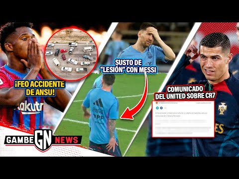 Feo ACCIDENTE de Ansu Fati| Messi asusta CON LESIÓN |OFICIAL: Comunicado sobre CR7