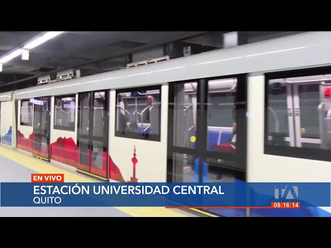 Este es el ambiente desde la para de la U. Central del Metro de Quito