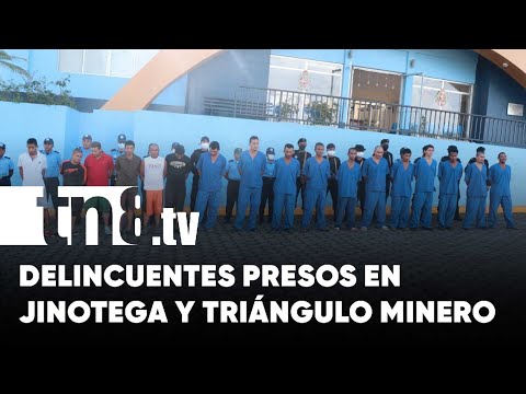 Policía Nacional de Jinotega y el Triángulo Minero detiene a delincuentes - Nicaragua