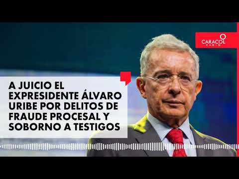 A juicio el expresidente Álvaro Uribe por delitos de fraude procesal y soborno a testigos