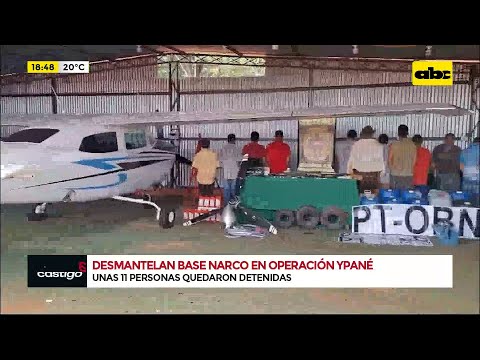 Detenidos, drogas y avioneta incautada en operativo en propiedad que sería de Bugão Ayala