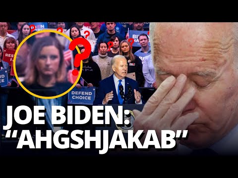 El VERGONZOSO MOMENTO de JOE BIDEN tras discurso: ahgshjakab