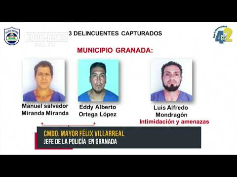 5 delincuentes menos para una Granada más segura, gracias a la Policía - Nicaragua