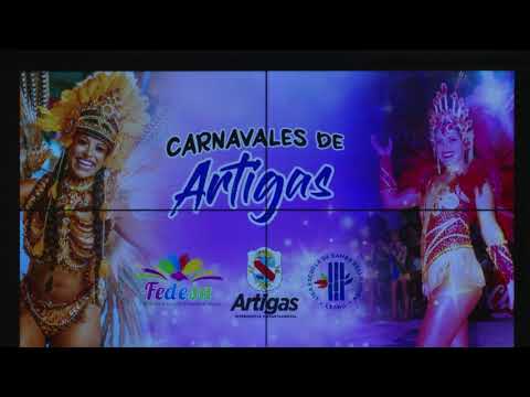 Imágenes en presentación del Carnaval de Artigas