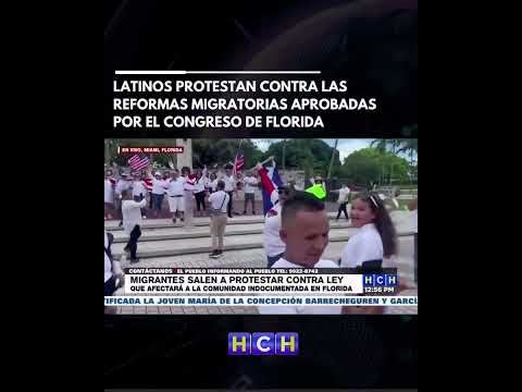 Latinos protestan contra las reformas migratorias aprobadas por el congreso de florida