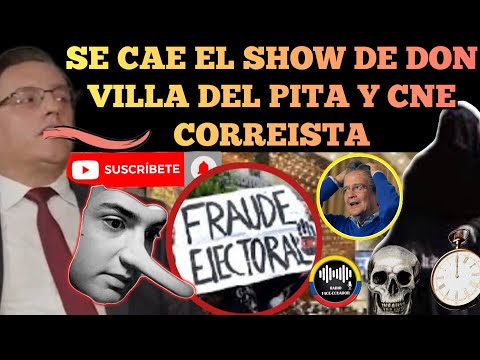 SE CAE EL SHOW DE VILLAVICENCIO DEL PITA Y CNE CORREISTA SALE SU VERDADERA INTENCIÓN NOTICIAS RFE TV