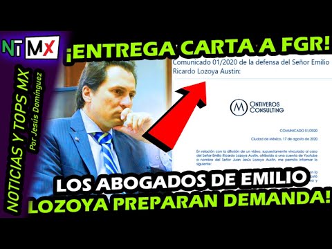 HACE RATITO ¡ ABOGADOS DE EMILIO LOZOYA PRESENTAN ESTA CARTA ! HABLA DOBRE EL VIDEO