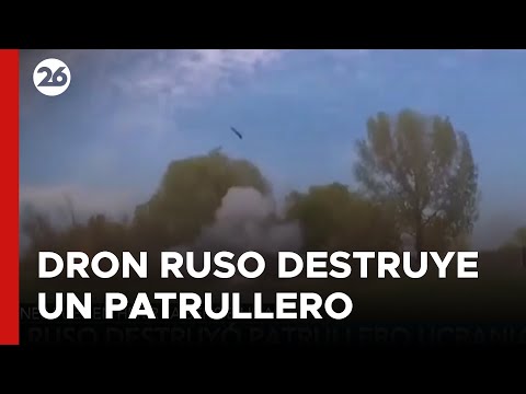 Así destruyó un dron ruso a un patrullero de origen ucraniano