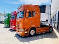 3x Scania Red, Green, Orange S540 Next Generation