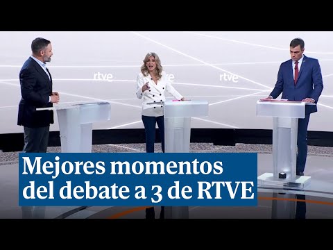Mejores momentos del debate a 3 entre Sánchez, Abascal y Yolanda Díaz