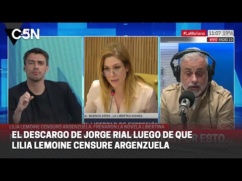 El DESCARGO de JORGE RIAL luego de que LILIA LEMOINE CENSURE ARGENZUELA